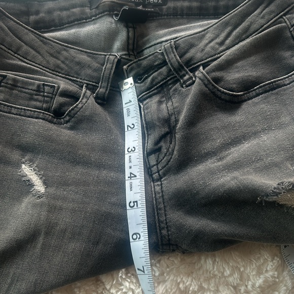 Sneak Peek women's charcoal denim skinny jeans - Picture 11 of 11